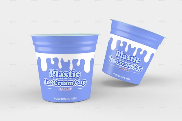 Ice Cream Jar Mockup