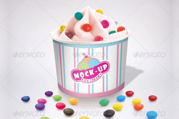 Ice Cream Sundae Mockup