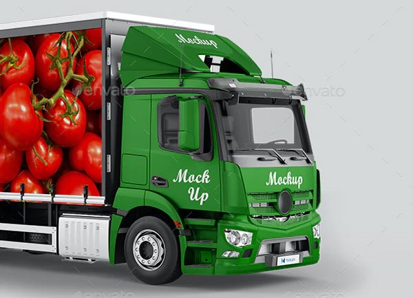 Mercedes Antos Truck Mockup