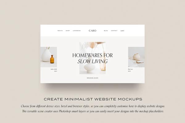 Minimal Website Mockup Creator
