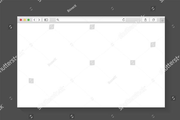 Modern Web Browser Mockup Design