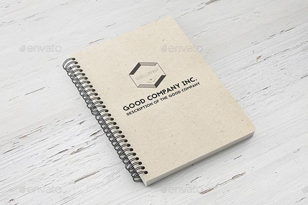 Notebook Mockup Template