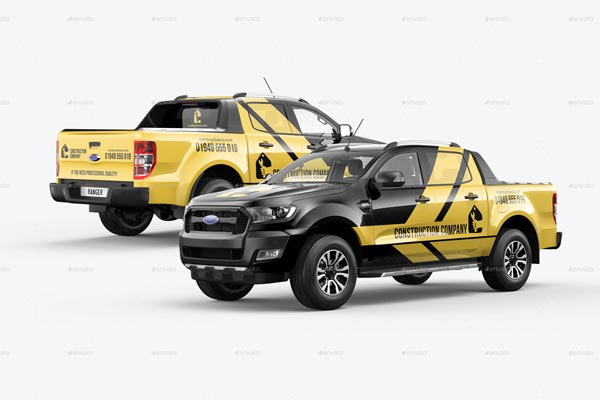 Ranger Pickup Truck Mockup