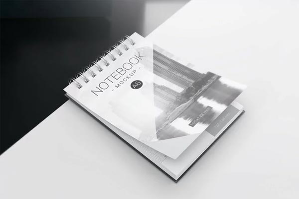 Realistic Notebook Mockup