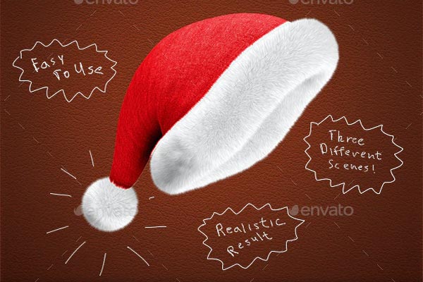 Santa Hat Mockup