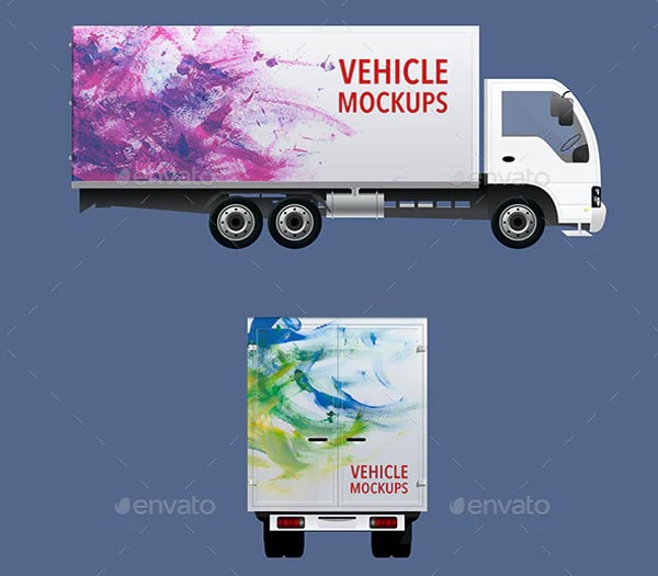 Set of Truck Mockups