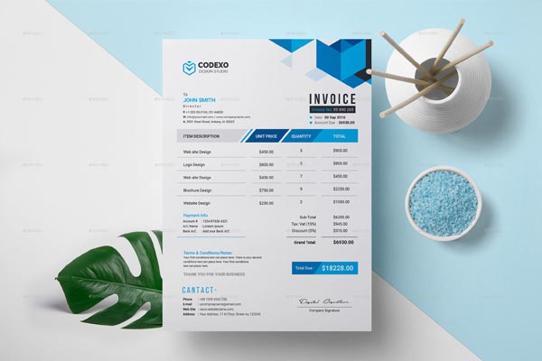 Simple Construction Invoice Template