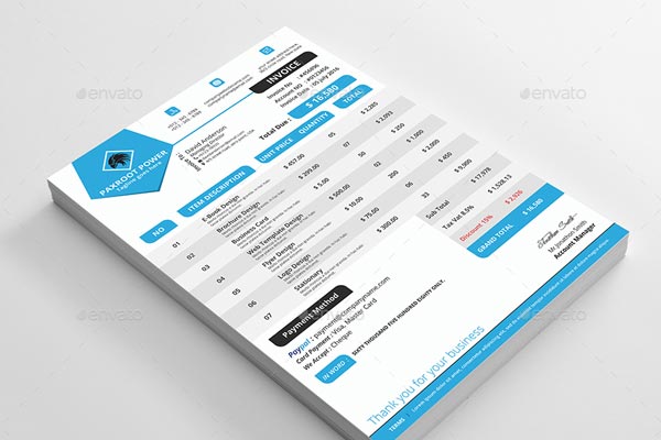 Simple Construction Invoice Word Template