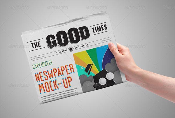 Simple Newspaper Mockup