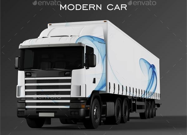 Simple Truck Mockup