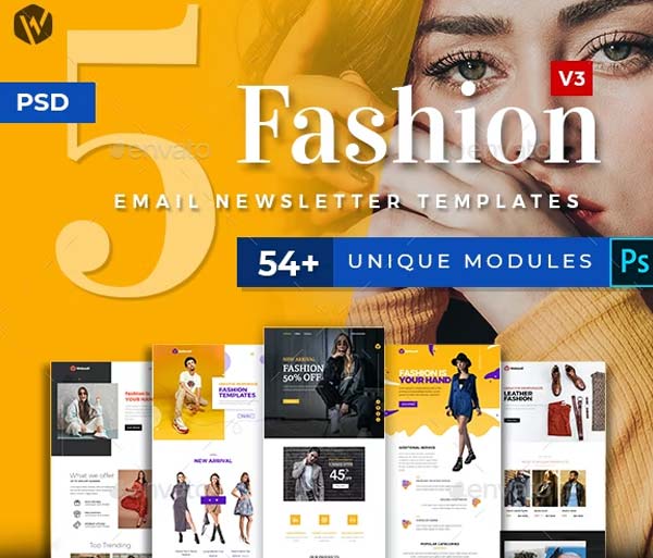 Fashion Email Newsletter Photoshop Templates