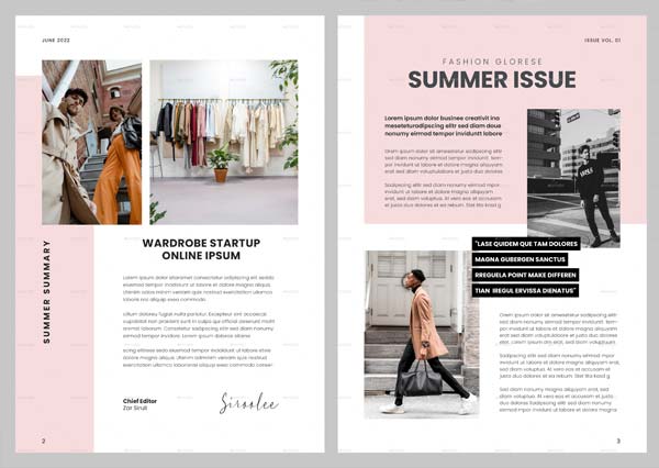 Fashion Newsletter InDesign Template