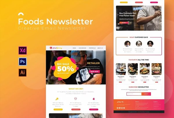 Foods Email Newsletter