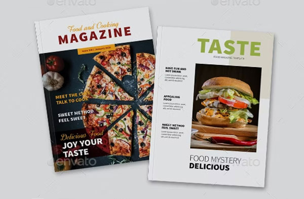 Healthy Food Magazine Bundle Template