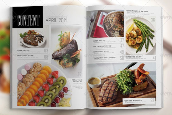 Healthy Food Magazine Indesign
