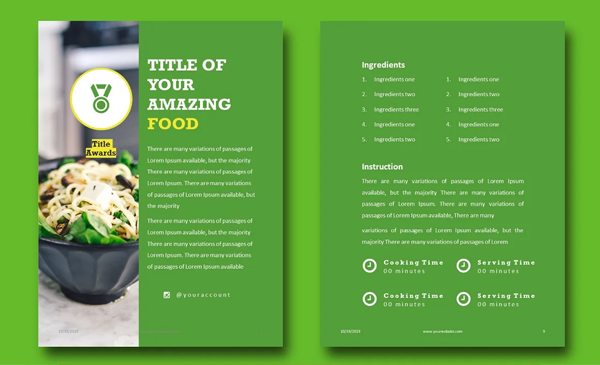 Healthy Food Newsletter Template