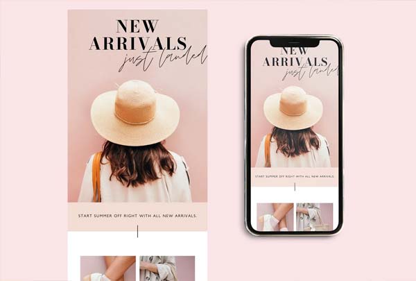 New Arrivals Fashion Newsletter Template