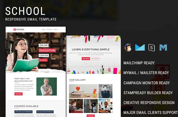 School Responsive eMail Template