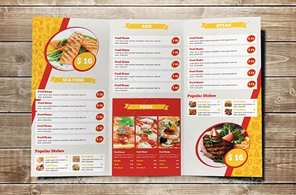 Brochure Food Menu Design
