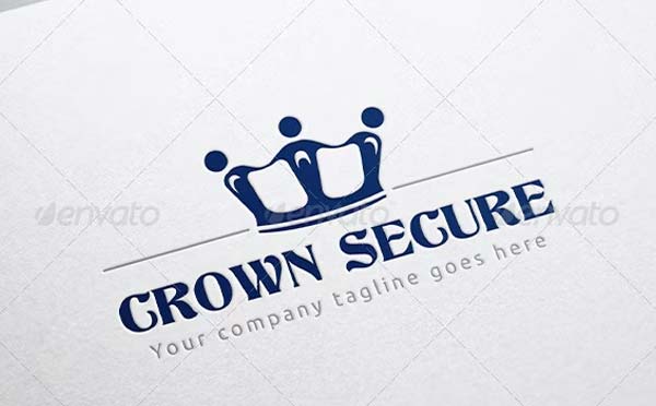 Crown Secure Logo Template