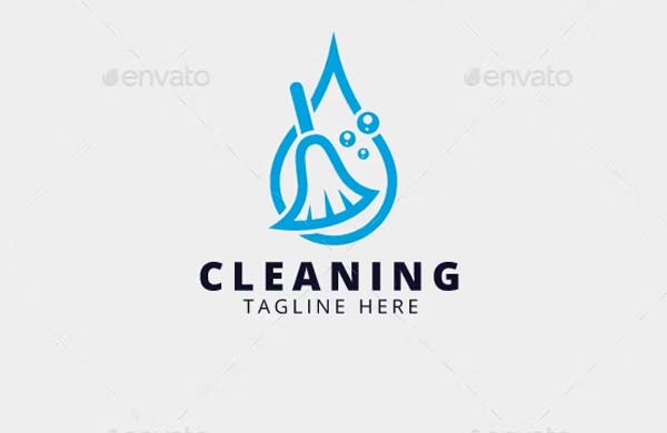 Editable Cleaning Logo