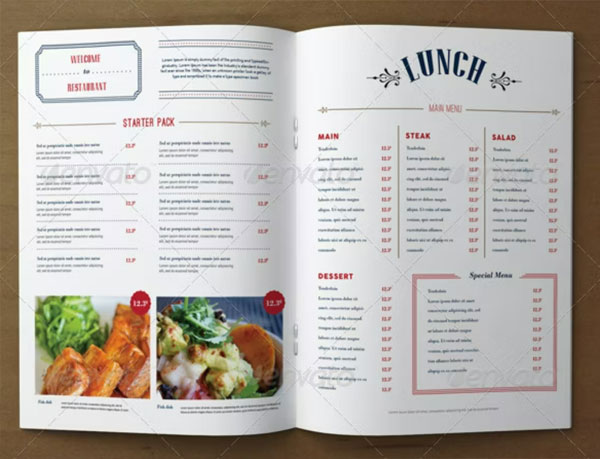 Food Brochure Templates Free Download