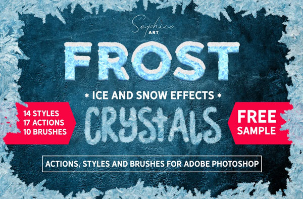 Frost Actions Styles Brushes For Photoshop