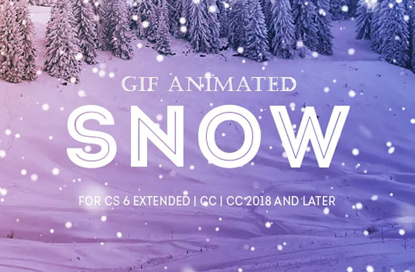 Gif Animated Snow Photoshop Action