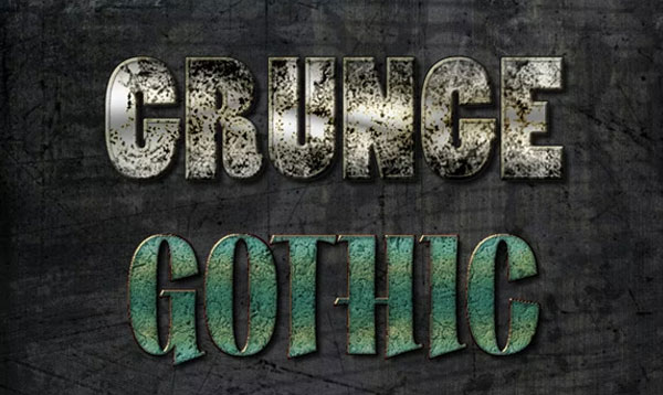 Grunge Rusty Photoshop Styles