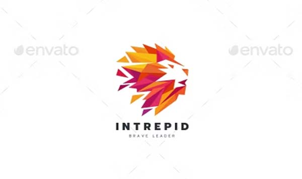 Intrepid Lion Logo Printable Template