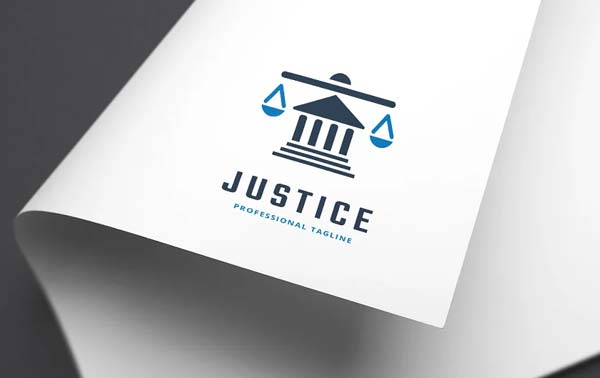 Justice Logo Design Printable Template