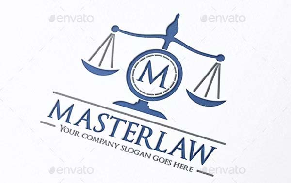 Lawyer Letter Logo Design