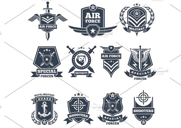 Military Logos and Badges