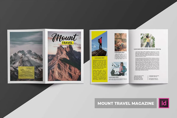 Mount Travel Magazine Templates