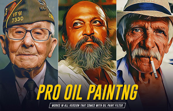 Pro Oil Painting Action For Photoshop