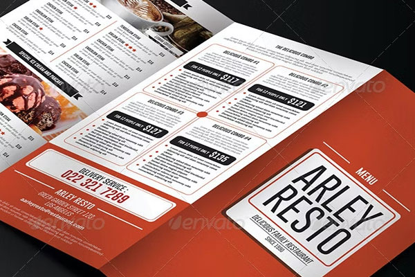 Restaurant Brochure PDF Template
