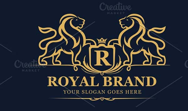 Royal Lion Logo Sample Design Template