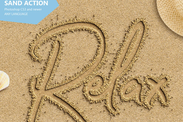 Sand Text Photoshop Action