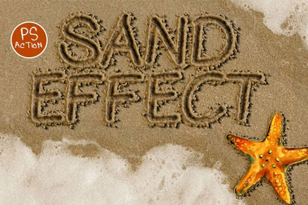 Sand Writing Photoshop Action