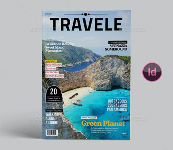 Traveling Magazine PSD Template