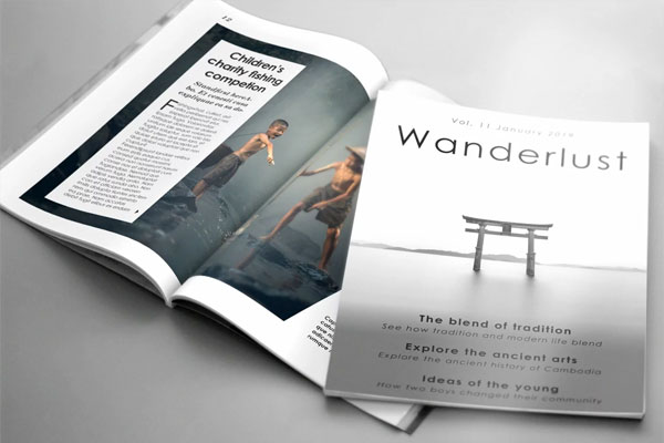 Wanderlust Travel Magazine Template