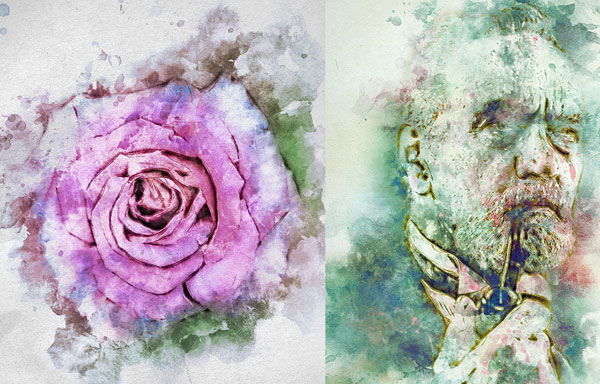 Watercolor Photoshop Actions Download