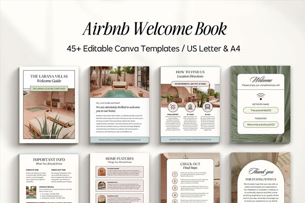 Welcome Book Canva Templates