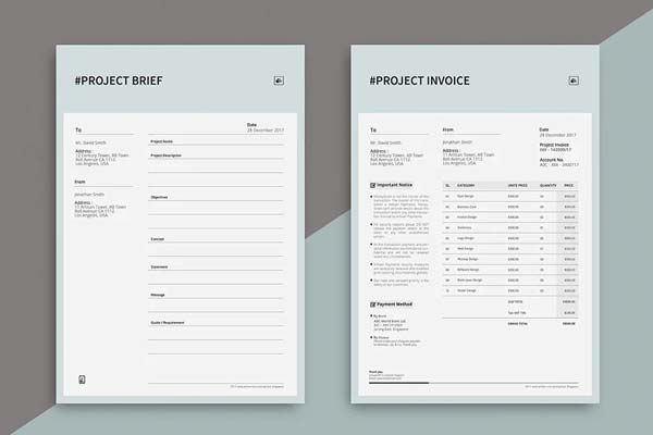 Architect GST Bill Word Format