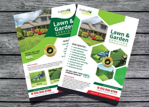 Best Lawn and Garden Services Flyer Template