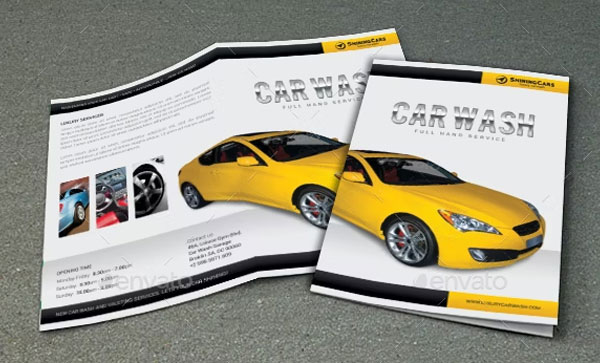 Car Wash Brochure  Template