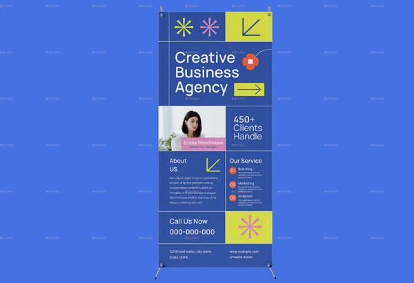 Colorful Creative Agency Banner Template