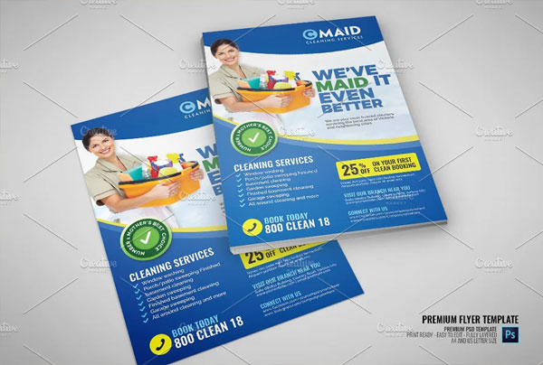Commercial Cleaning Services Flyer Printable Template
