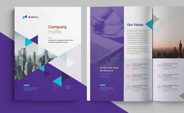 Company Profile Annual Report Brochure Template