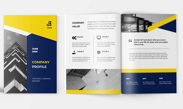 Company Profile Brochure Template Download